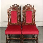 Комплект из 4-х антикварных стульев в стиле неоренессанс 1850-х гг. 