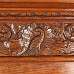 Антикварный французский дубовый шкаф 1860-х гг. 