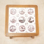 Винтажный столик с керамическими вставками 1950-х гг.