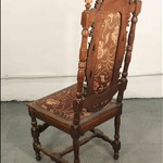 Антикварный стул с резной спинкой 1850-х гг. 