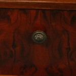 Антикварная тумбочка с фигурной линией столешницы 1950-х гг. 