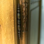 Антикварный шкаф-витрина с расстекловкой