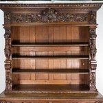 Антикварный книжный шкаф в стиле неоренессанс 1860-х гг.