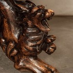 Антикварный кофейный стол с резным подстольем 1850-х гг. 