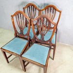 Комплект винтажных стульев в стиле Хэплуайта 1950-х гг.