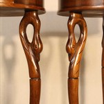 Пара антикварных прикроватных тумб 1950-х гг. 