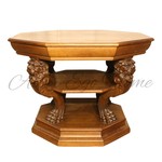 Антикварный столик с резными маскаронами 1900-х гг. 