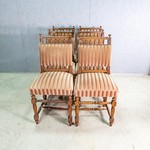 Комплект антикварных стульев с пышным сиденьем 1870-х гг.