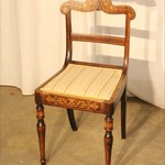 Комплект из 3-х антикварных палисандровых стульев с интарсией 1820-х гг. 