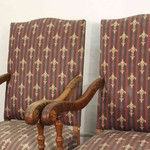 Пара антикварных кресел в стиле необарокко 1900-х гг. 