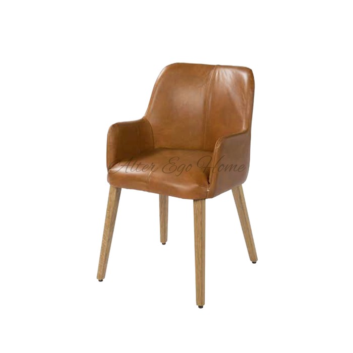 Кожаный стул в стиле 70-х