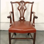 Антикварное кресло в стиле Чиппендейл 1890-х гг. 