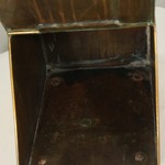 Антикварное латунное ведро для золы (зольник) с совочком 1900-х гг. 