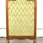 Антикварный каминный экран с резным навершием 1750-х гг. 