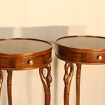 Пара антикварных прикроватных тумб 1950-х гг. 