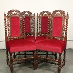Комплект из 4-х антикварных стульев в стиле неоренессанс 1850-х гг. 
