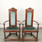 Антикварный комплект мебели в неоготическом стиле для столовой 1870-х гг.  