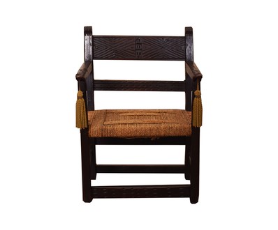 Антикварное кресло из дуба 1820-х годов