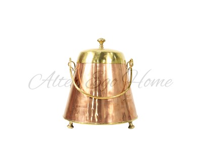 Антикварное декоративное ведро из комбинированного металла 1850-х гг. 