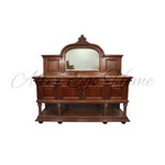 Антикварный сервант с зеркальным полотном и мраморной столешницей 1870-х гг. 