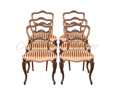 Комплект антикварных стульев из палисандра 1830-х гг.