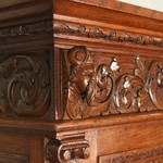 Антикварный французский дубовый шкаф 1860-х гг. 