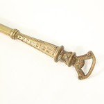 Комплект антикварных таганов и каминных аксессуаров из латуни 1870-х гг. 