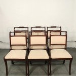 Комплект из 6-ти винтажных стульев для столовой из темной махагони 1950-х гг. 