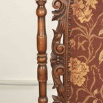 Антикварный стул с резной спинкой 1850-х гг. 