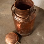 Антикварный бидон из меди 1850-х гг. 