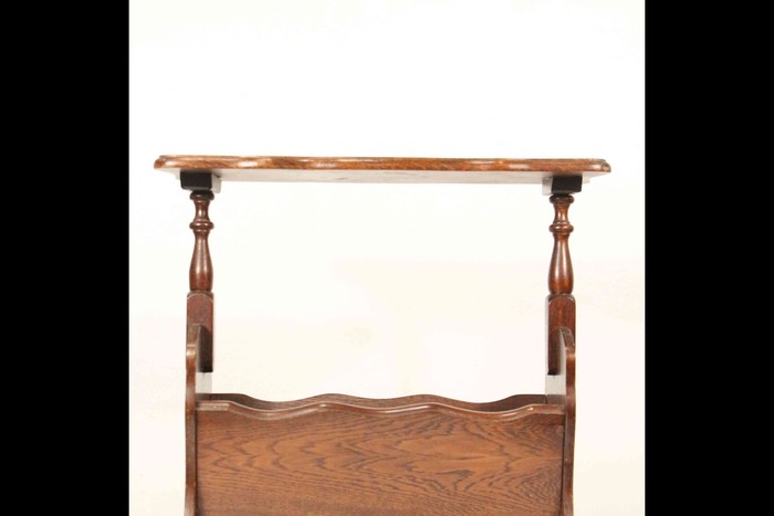 Винтажная газетница из дуба 1950-х гг. 