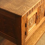 Антикварный дубовый сундук 1920-х гг. 