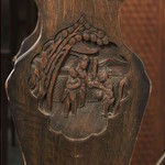 Антикварная газетница с резным бортиком 1910-х гг. 