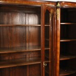 Антикварный книжный шкаф с наборным фасадом дверец 1860-х гг. 