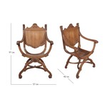 Антикварное деревянное кресло из массива ореха