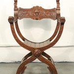 Антикварное курульное кресло 1870-х гг. 