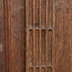 Антикварный дубовый полушкаф с филенчатыми дверцами 1840-х гг. 