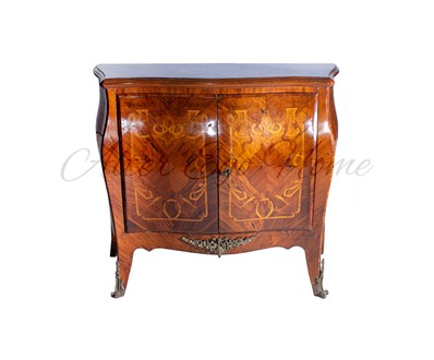 Антикварная тумба в технике маркетри