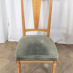 Комплект из 6-ти антикварных стульев светлого ореха с мягким сиденьем 1950-х гг. 
