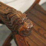 Антикварное курульное кресло 1870-х гг. 