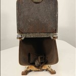 Антикварный эмалированный зольник с цветочным орнаментом 1900-х гг. 