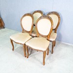 Комплект винтажных стульев в стиле «орехового» рококо 1960-х гг.