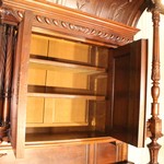 Антикварный ореховый резной буфет 1860-х гг. 