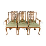 Комплект антикварной мебели для сидения в стиле Томаса Чиппендейла 1890-х гг. 