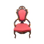 Антикварное кресло с резной композицией 1850-х гг. 