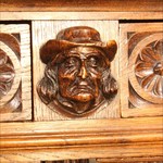 Антикварный бретонский буфет из каштана 1850-х гг. 