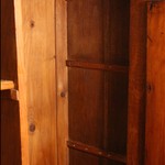 Пара антикварных шкафов светлого ореха 1840-х гг. 