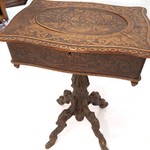 Антикварный резной стол для рукоделия