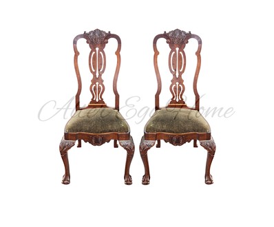 Комплект антикварных стульев в стиле Чиппендейл 1890-х гг.