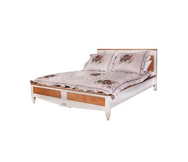 Двуспальная кровать из массива вишни